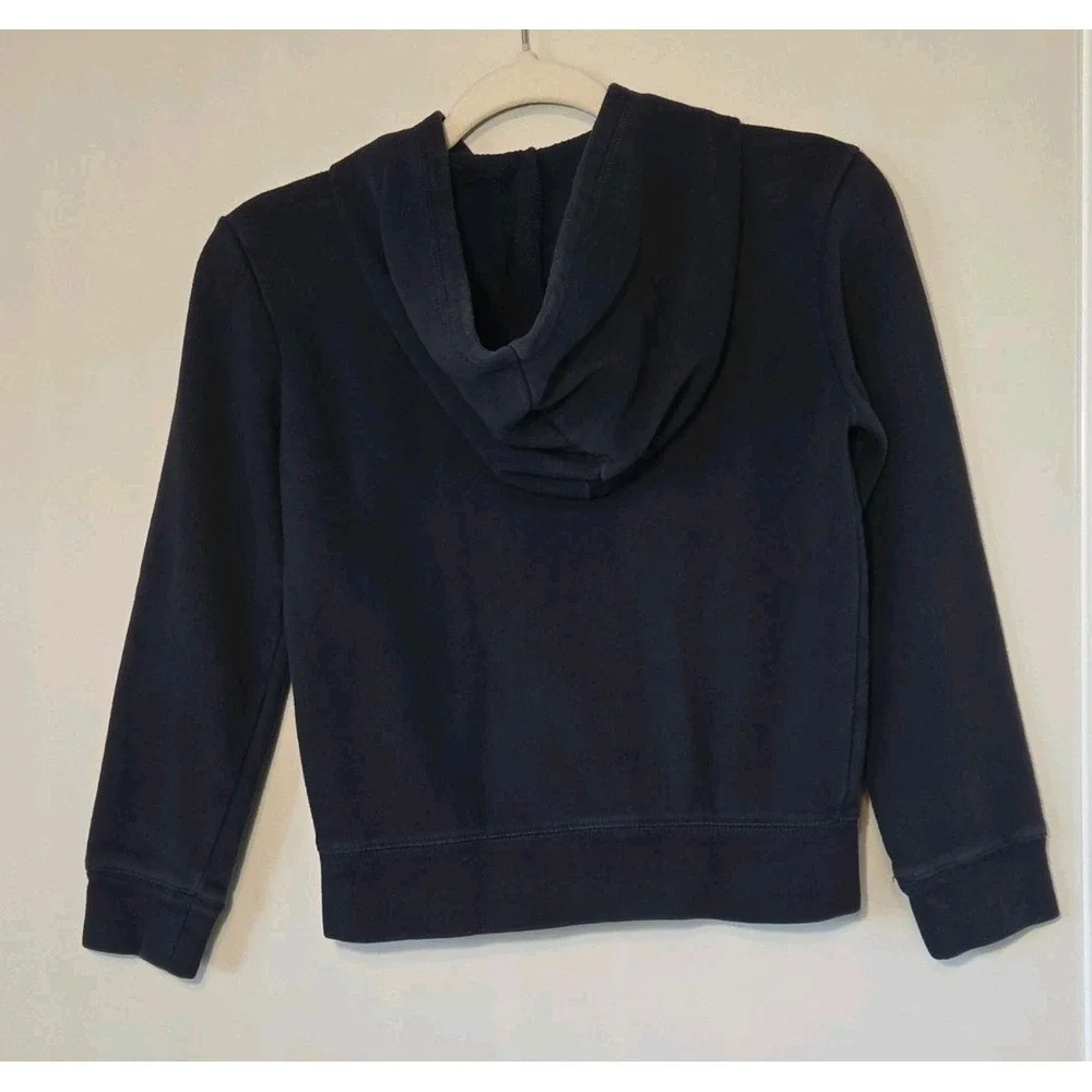 Gap Girl's 10 Jacket Navy Pink Zip Up Hoodie Logo